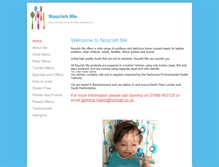 Tablet Screenshot of nourishme.org.uk